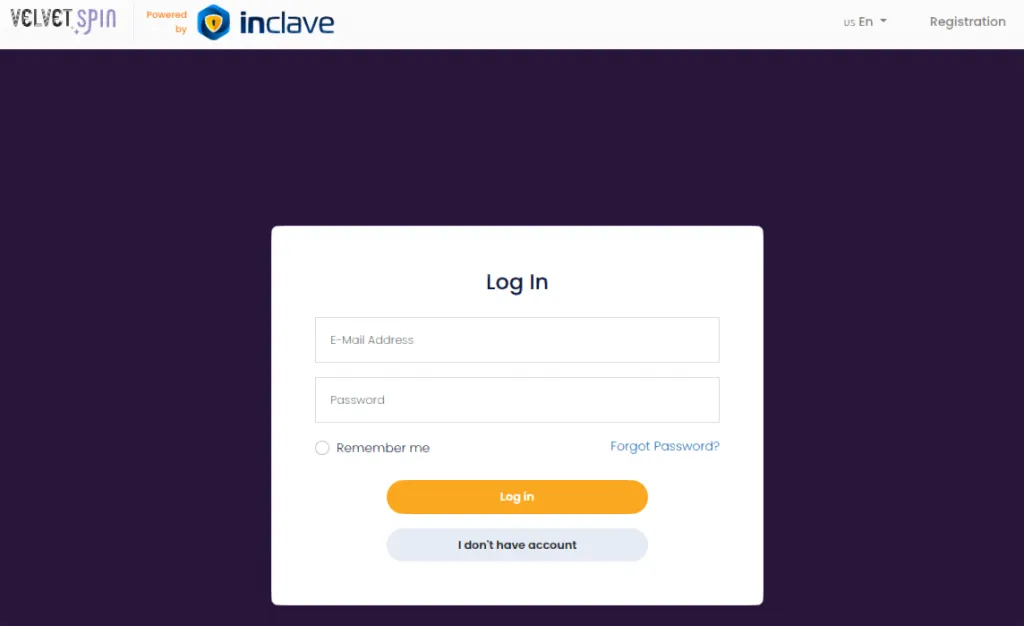 Login at Velvet Spin Casino